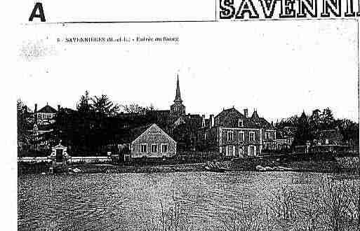 Ville de SAVENNIERES Carte postale ancienne