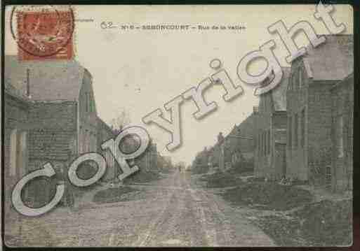 Ville de SEBONCOURT Carte postale ancienne