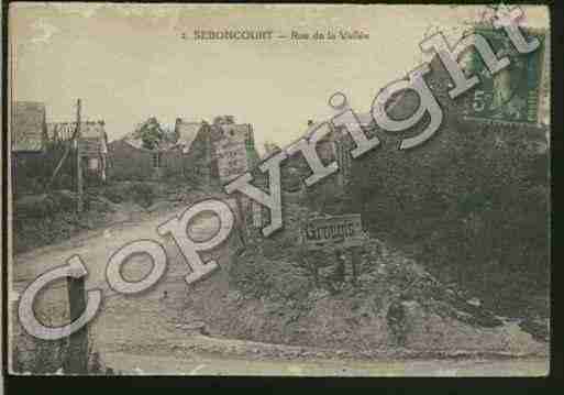 Ville de SEBONCOURT Carte postale ancienne