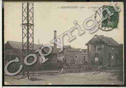 Ville de SEBONCOURT Carte postale ancienne