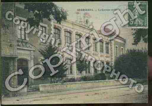 Ville de SERRIERES Carte postale ancienne