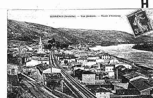 Ville de SERRIERES Carte postale ancienne Ville de SERRIERES Carte postale ancienne