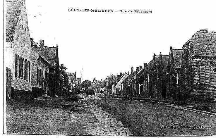 Ville de SERYLESMEZIERES Carte postale ancienne