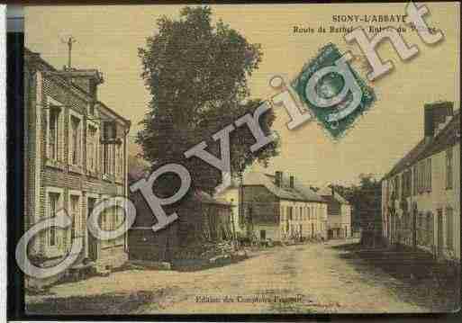 Ville de SIGNYL\'ABBAYE Carte postale ancienne