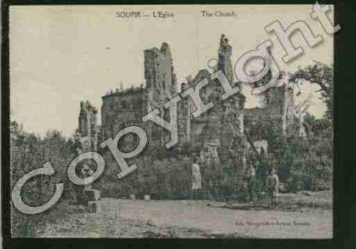 Ville de SOUPIR Carte postale ancienne