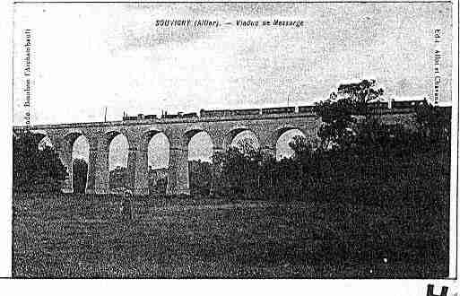 Ville de SOUVIGNY Carte postale ancienne