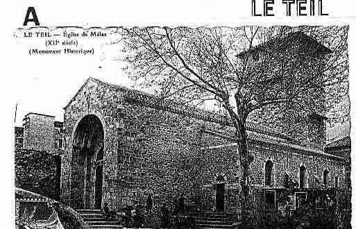 Ville de TEIL(LE) Carte postale ancienne