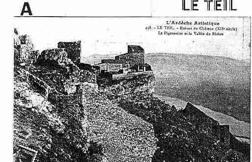 Ville de TEIL(LE) Carte postale ancienne
