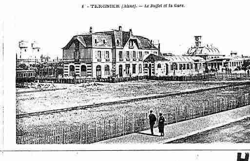 Ville de TERGNIER Carte postale ancienne