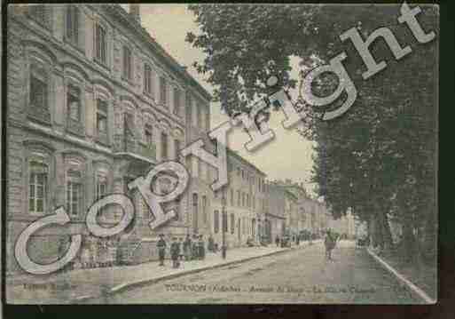 Ville de TOURNONSURRHONE Carte postale ancienne