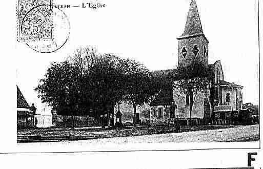 Ville de TREBAN Carte postale ancienne