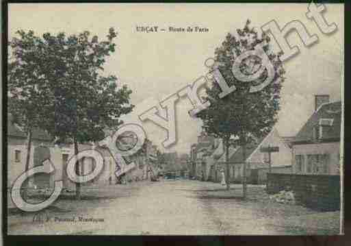 Ville de URCAY Carte postale ancienne