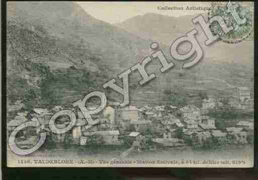 Ville de VALDEBLORE Carte postale ancienne