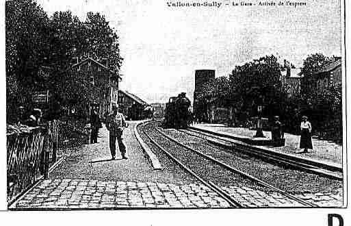Ville de VALLONENSULLY Carte postale ancienne