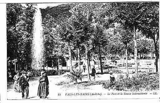 Ville de VALSLESBAINS Carte postale ancienne