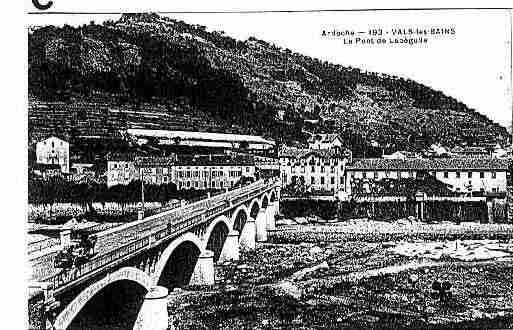 Ville de VALSLESBAINS Carte postale ancienne