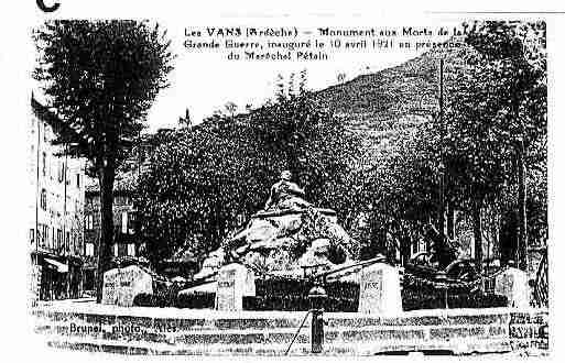 Ville de VANS(LES) Carte postale ancienne