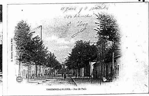 Ville de VARENNESSURALLIER Carte postale ancienne