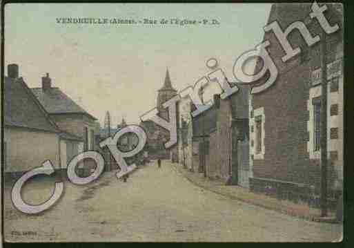 Ville de VENDHUILE Carte postale ancienne