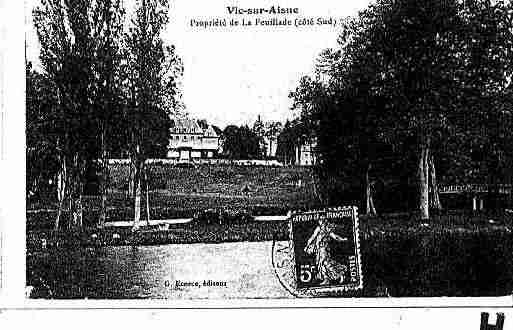 Ville de VICSURAISNE Carte postale ancienne