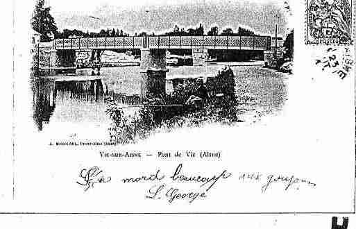 Ville de VICSURAISNE Carte postale ancienne