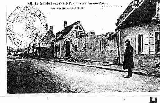 Ville de VICSURAISNE Carte postale ancienne