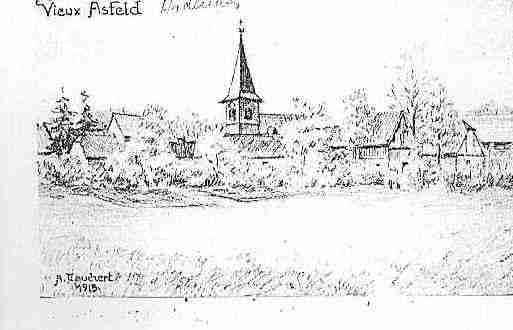 Ville de VIEUXLESASFELD Carte postale ancienne