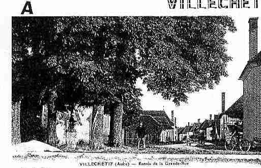 Ville de VILLECHETIF Carte postale ancienne