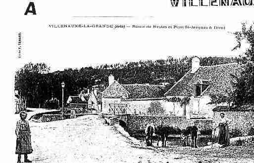 Ville de VILLENAUXELAGRANDE Carte postale ancienne