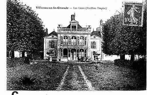 Ville de VILLENAUXELAGRANDE Carte postale ancienne