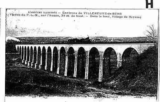 Ville de VILLENEUVEDEBERG Carte postale ancienne