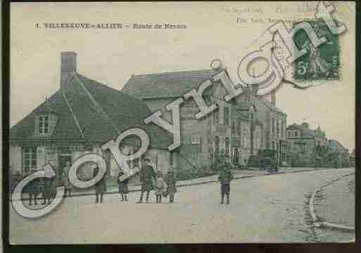 Ville de VILLENEUVESURALLIER Carte postale ancienne