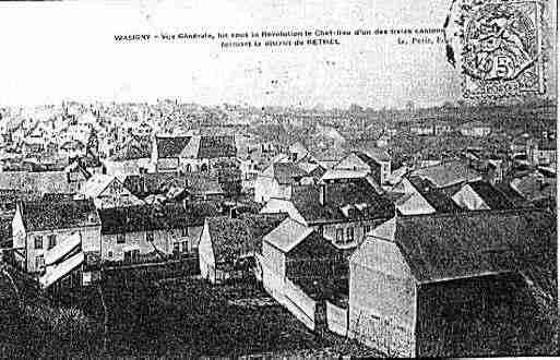 Ville de WASIGNY Carte postale ancienne