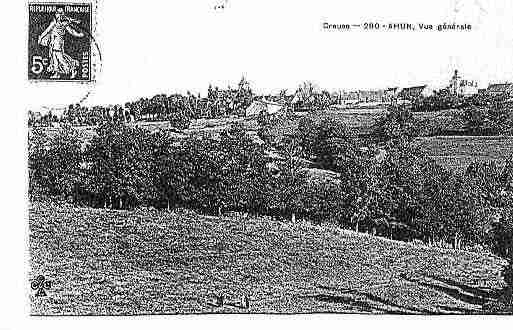 Ville de AHUN Carte postale ancienne