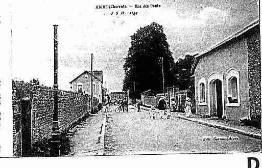 Ville de AIGRE Carte postale ancienne