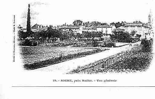 Ville de AIGRE Carte postale ancienne