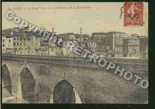 Ville de ALBI Carte postale ancienne