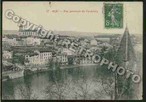 Ville de ALBI Carte postale ancienne