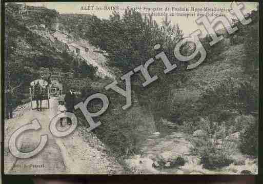 Ville de ALETLESBAINS Carte postale ancienne