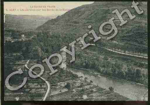 Ville de ALETLESBAINS Carte postale ancienne