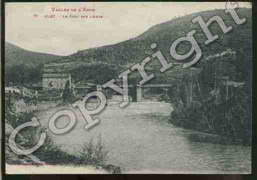 Ville de ALETLESBAINS Carte postale ancienne