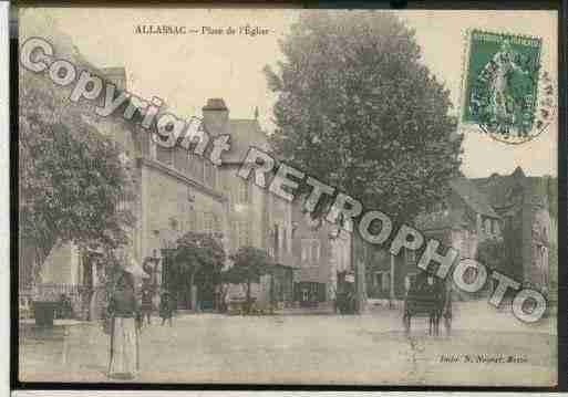 Ville de ALLASSAC Carte postale ancienne