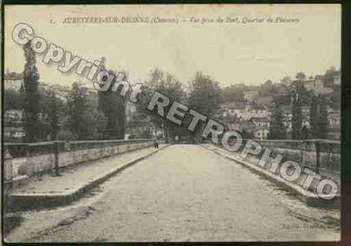 Ville de AUBETERRESURDRONNE Carte postale ancienne