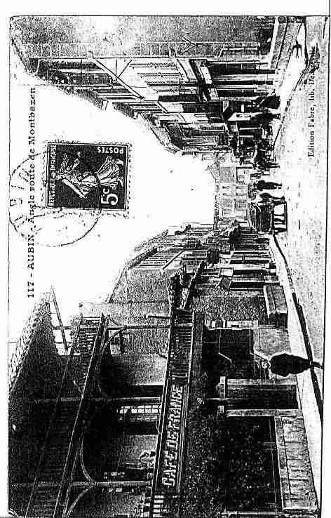 Ville de AUBIN Carte postale ancienne