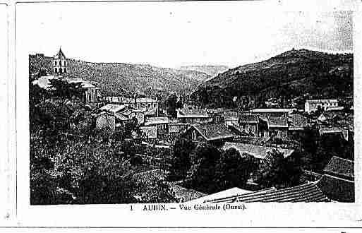 Ville de AUBIN Carte postale ancienne