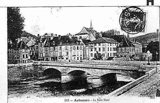 Ville de AUBUSSON Carte postale ancienne