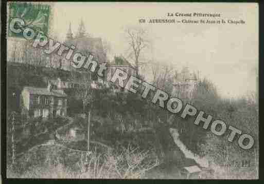 Ville de AUBUSSON Carte postale ancienne