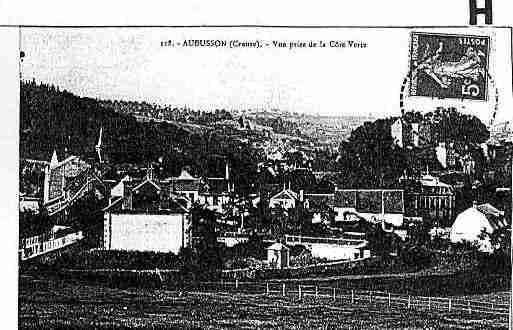 Ville de AUBUSSON Carte postale ancienne