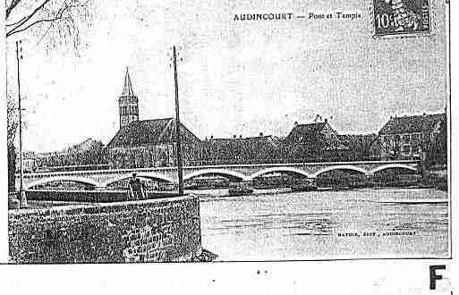 Ville de AUDINCOURT Carte postale ancienne