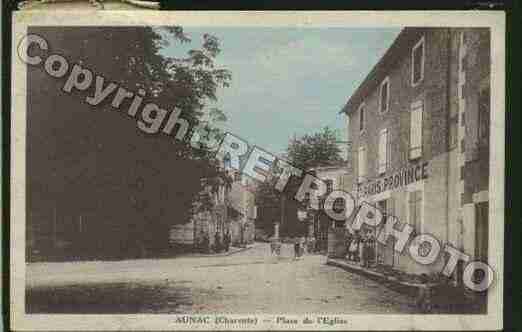 Ville de AUNAC Carte postale ancienne